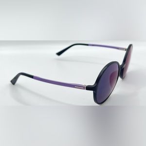 Zenni Black Purple Round Sunglasses Frames Only